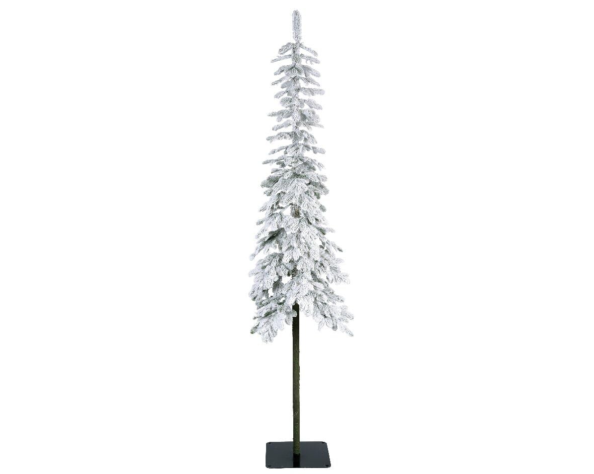 Keaming Green And White Everlands 2.4M (8Ft) Snowy Alpine Fir Artificial Christmas Tree