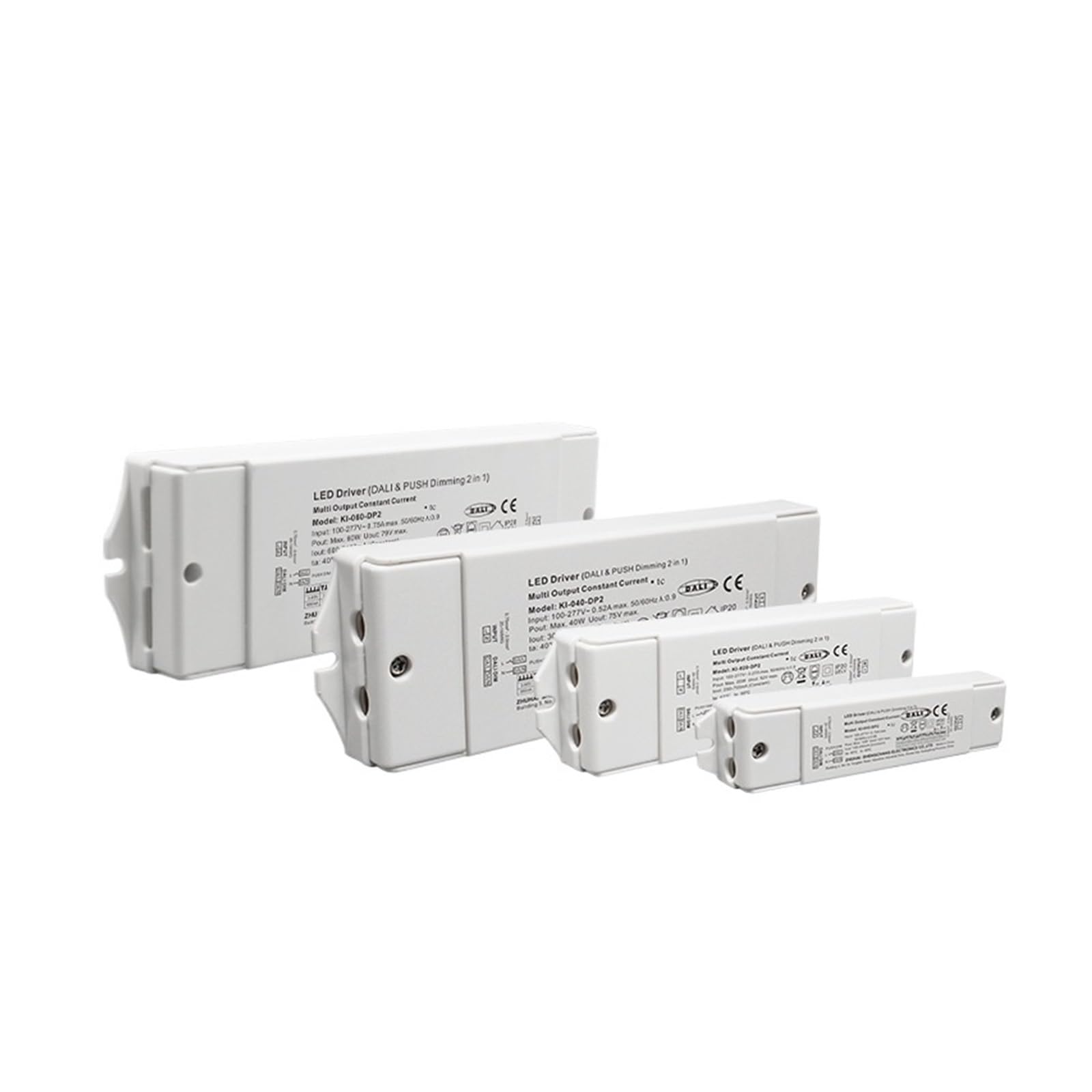 Driver LED de corriente constante KI-10W-20W-40W-60W-DP2 300mA~1400mA | Entrada: 220V; Potencia: 10W/20W/40W/60W(40W)