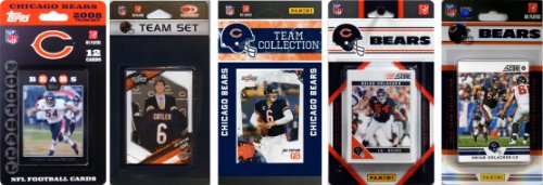 C&I Collectables NFL Chicago Bears 5 Different Licensed Trading Card Team Sets