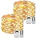 Kohree 2 Pack 120 LEDs Battery Operated String Light 20ft Copper Wire, Waterproof Design Decor Rope Lights for Festival, Wedding, Holiday and Party with Remote Control