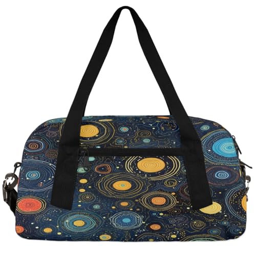 Fashion Cosmic Stars Kids Duffle Bag Boys Girls Small Sport Dance Gym Bag for Overnight Travel Weekender Carry On