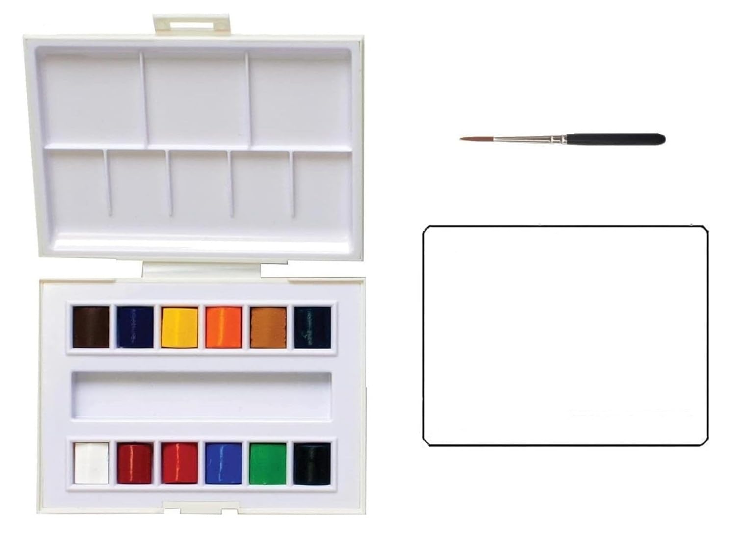 Aquarelle Sennelier boite de 12 demi-godets compacte pour ne plus manquer d'inspiration