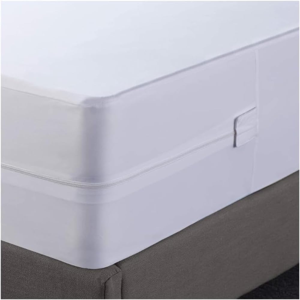 Remibed | Funda de colchón Anti chinches | Cama 150 (150 x 200) | Oeko-Tex 100 | Cremallera compacta | Doble faldón de Seguridad | Membrana Smartex | Cubrecolchón