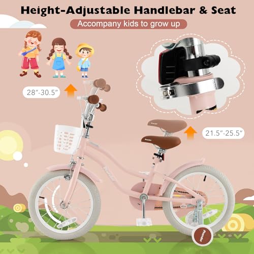 Image of BABY JOY Kids Bike, 12 14 16 18 20 Inch Boys Girls Bike w /Removable Basket