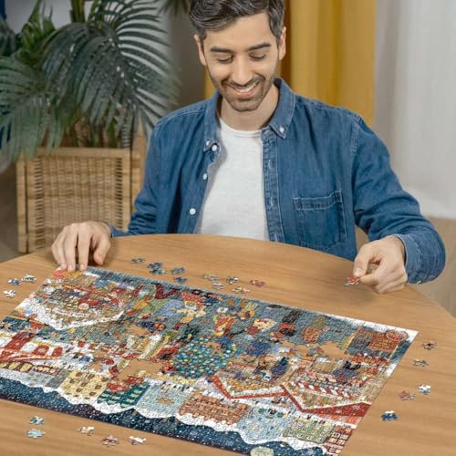 Rompecabezas Ravensburger - Mercado Navideño - 1000 piezas - Encuentra regalos preciosos en este encantador mercado rural - Detalles impresionantes - Calidad premium - Edad mínima recomendada: 12 años miniatura 4