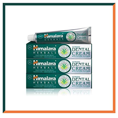 Himalaia Herbals dentais Cream pasta dental 100 g anti-inflamatório, anti-inchaço, proteção de gengivas cuidado dentário Higiene pasta de dentes (3-Pack)