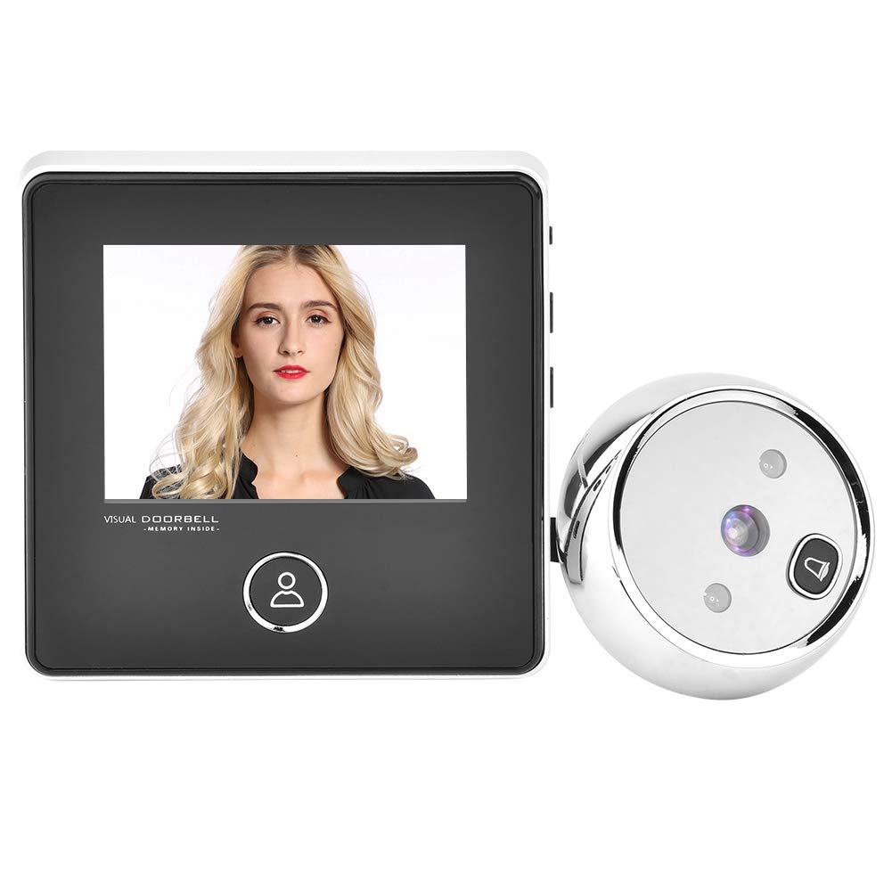 Bewinner Mirilla Inteligente, Pantalla LCD de 3 Pulgadas HD Timbre Visual Inteligente con cámara de visión Nocturna IR de 1 MP/Lente Gran Angular de 120 Grados/Diseño no destructivo para el hogar