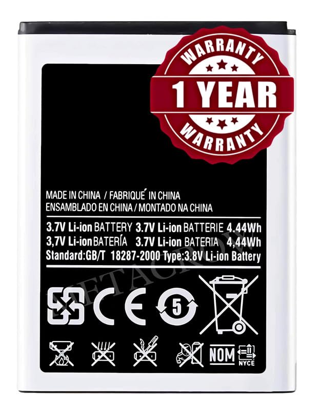 Image of Original EB454357VU Battery Compatible for Samsung Galaxy Y S5360 - (1200mAh) - 1 Year Warranty BC45