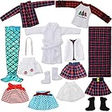 15 PCS Santa-Couture Clothing-Accessories Set Include Skirts, Mermaid, Bathrobe, Sleeping Bag,...