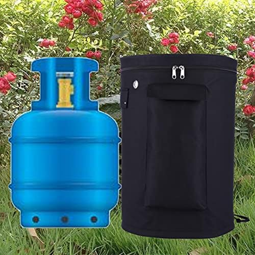 Kovshuiwe Abdeckhaube für Gasflasche,Gasflaschenhülle,Gasflasche Abdeckung, 11KG Gasflaschen-Vollabdeckung,600D Oxford Gewebe Wasserdicht,Winddicht,UV-Beständiges,Heizstrahler Abdeckung
