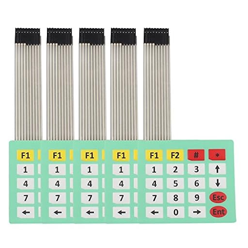 HALJIA 5 PCS 4 X 5 Matrix Array Teclado 20 Tecla Membrana Interruptor para Arduino | Ya disponible en tu tienda friki favorita! En mundofriki.es!