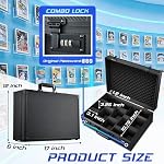 Card Storage Box for 3" x 4" 35pt Toploaders, Sports Cards Case with Lock, Trading Card Storage Box Holds 750 Top Loaders or 190 Magnetic Holders, Card Collection Box for Collectors, X-Large - Image 4