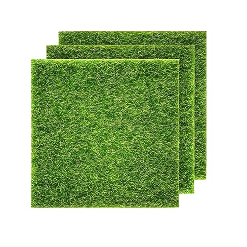 ZKSXOA 3pcs Mini Erba Artificiale,Miniature Erba Decorazione,Erba Artificiale in Miniatura,Tappeto in Erba Sintetica Giardino,Erba Artificiale in Plastica Prato per Fai da Te Ornamento del Giardino