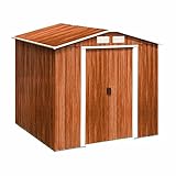 tepro Riverton 6x6 Metallgerätehaus, Holzoptik