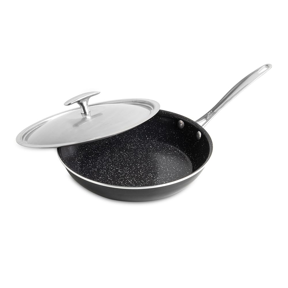 Sauteuse Nordic Ware en aluminium basalte avec couvercle 25,4 cm