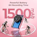 4K Digital Camera Kids for Vlogging: 64MP Compact Cameras with Flip Screen & Anti-Shake - Gift for Beginners/Teens/Adults - Mini Video Photography Cam Travel for Boys Girls Pink - Image 5