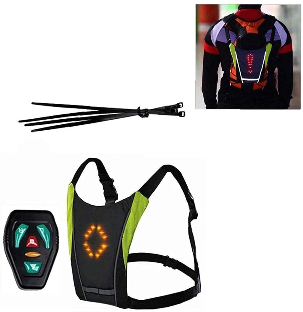 Gilet réfléchissant, lumière de sécurité exécutant gilet de vitesse réfléchissant, sécurité nocturne à haute visibilité réflecteur réglable, léger et résistant aux intempéries for le jogging et le cyc