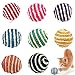 Palla Giocattolo In Sisal Giocattoli con Palla di Gatto Palline per Gatti Interattive Giochi Gatto Interattivo Palla per Masticare la Palla per Animali Domestici per Gatti Colore Casuale 8 Pezzi