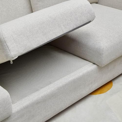 Veken Rug Gripper Pad for Hardwood Floors, Non Slip Rug Pads for Area Rugs, Thick Rug Grippers for Tile Floors, Under Carpet Anti Skid Mat, Keep Your Rugs Safe and in Place, 2x3 Ft