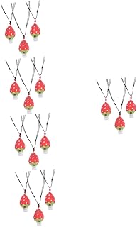 Toyvian 15 Pçs Morango Apito Trem Brinquedos Brinquedo Para Crianças Juguetes Adultos Crianças Colar Crianças Brinquedo Presente Da Criança Colar Crianças Instrumentos Slide Apito