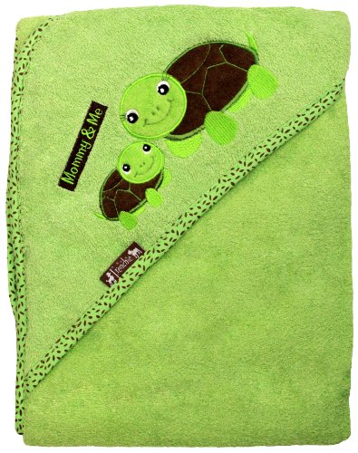 Image of Extra Large 40"x30" Hooded Towel, Mommy & Me Turtles, Frenchie Mini Couture