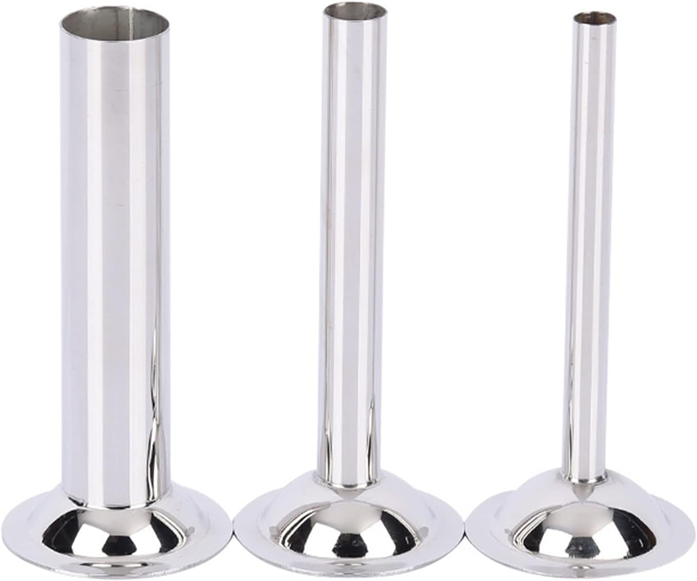 Sausage Stuffer Tubes 3pcs Stainless Steel Filling Tube for Manual or Electric Meat Grinder