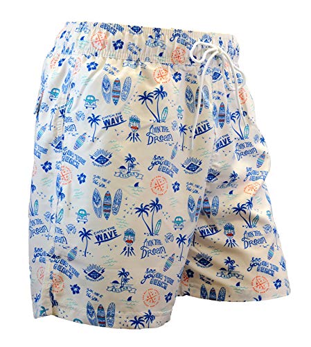 Adoretex Men's Printed Swim Shorts Boardshorts with Mesh Lining3