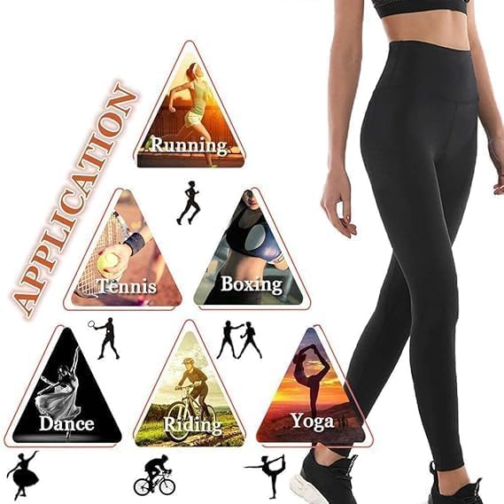 Pantaloni di Perdita di Peso Leggings Anticellulite Donna Fitness per Palestra Corsa Yoga