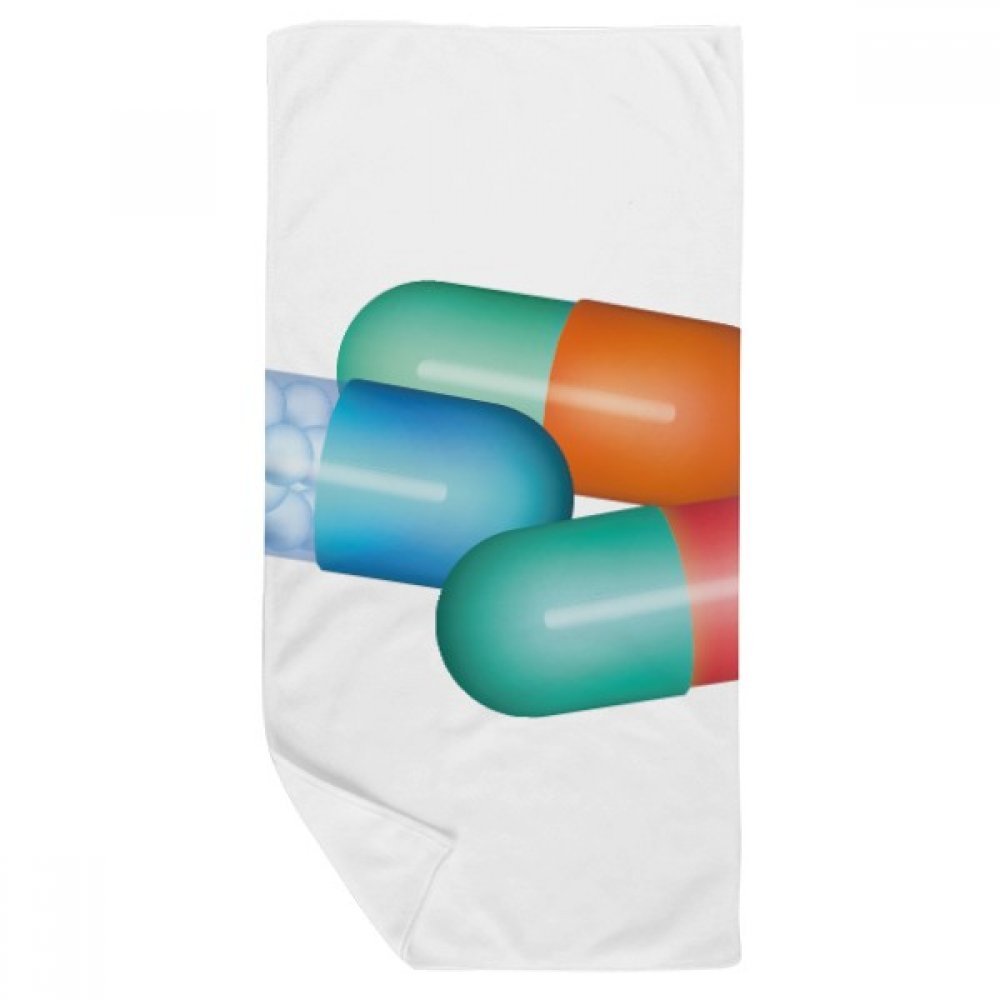 Serviette de bain doux gant de toilette capsule de soins de santé 35x70cm