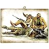 KUSTOM ART Vintage Style Bud Spencer and Terence Hill Collection Print on Wooden Restaurant Pizzeria Bar Hotel