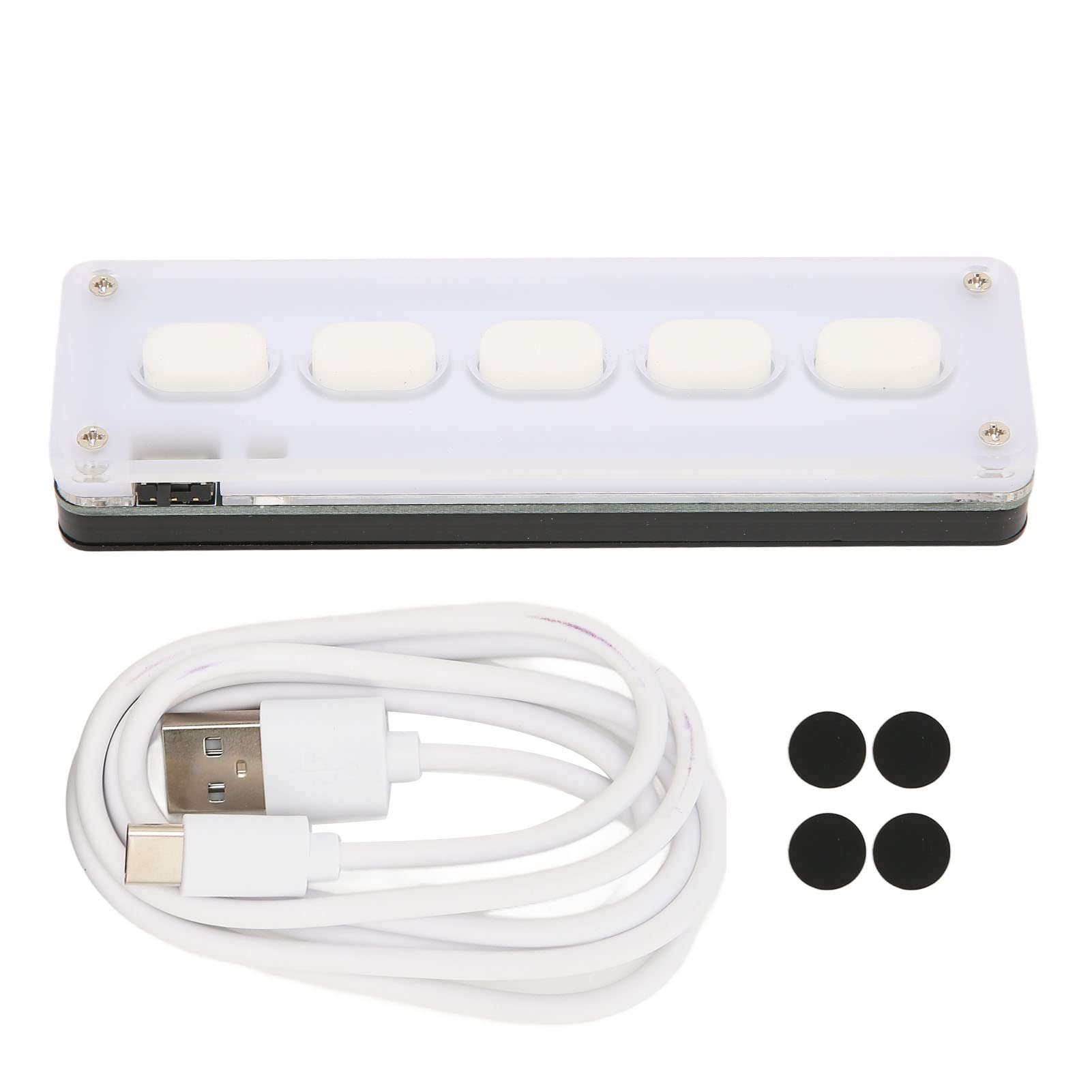mingzhe Clavier Programmable 5 Touches, Double Mode sans Fil Filaire