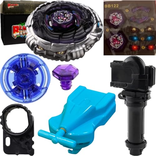 Image of BLADEKING BEYS BB122 Diabla' Nemesis X:D +1 Way String Launcher (Right Spin) + Grip +Toys Storage Box