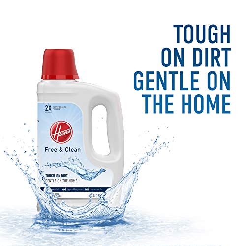 Hoover Free & Clean Deep Cleaning Carpet Shampoo, Concentrated Machine Cleaner Solution, 50Oz Hypoallergenic Formula, Ah30952, White, 50 Fl Oz (Pack Of 1) #TOP4