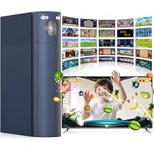 MetFut AR Motion Gaming Console for Kids Learning & Active Play Game System for Enhanced Logic & Coordination & Fitness. Video Game System with Adjustable Camera. Navy Blue