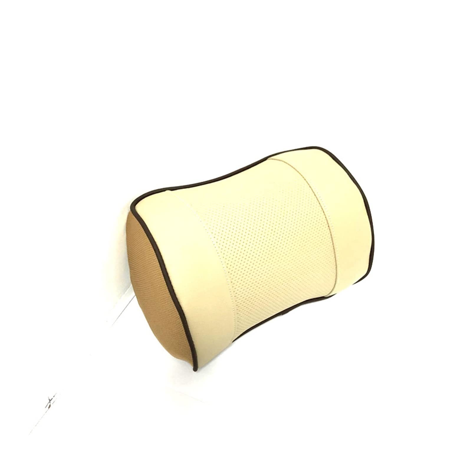 Coche Cuello Reposacabezas Respaldo Cojín Asiento Soporte Reposacabezas Asiento Respaldo Almohada Cuello Viaje Dormir Cojín Niño Adulto (Color : Beige Pillow)