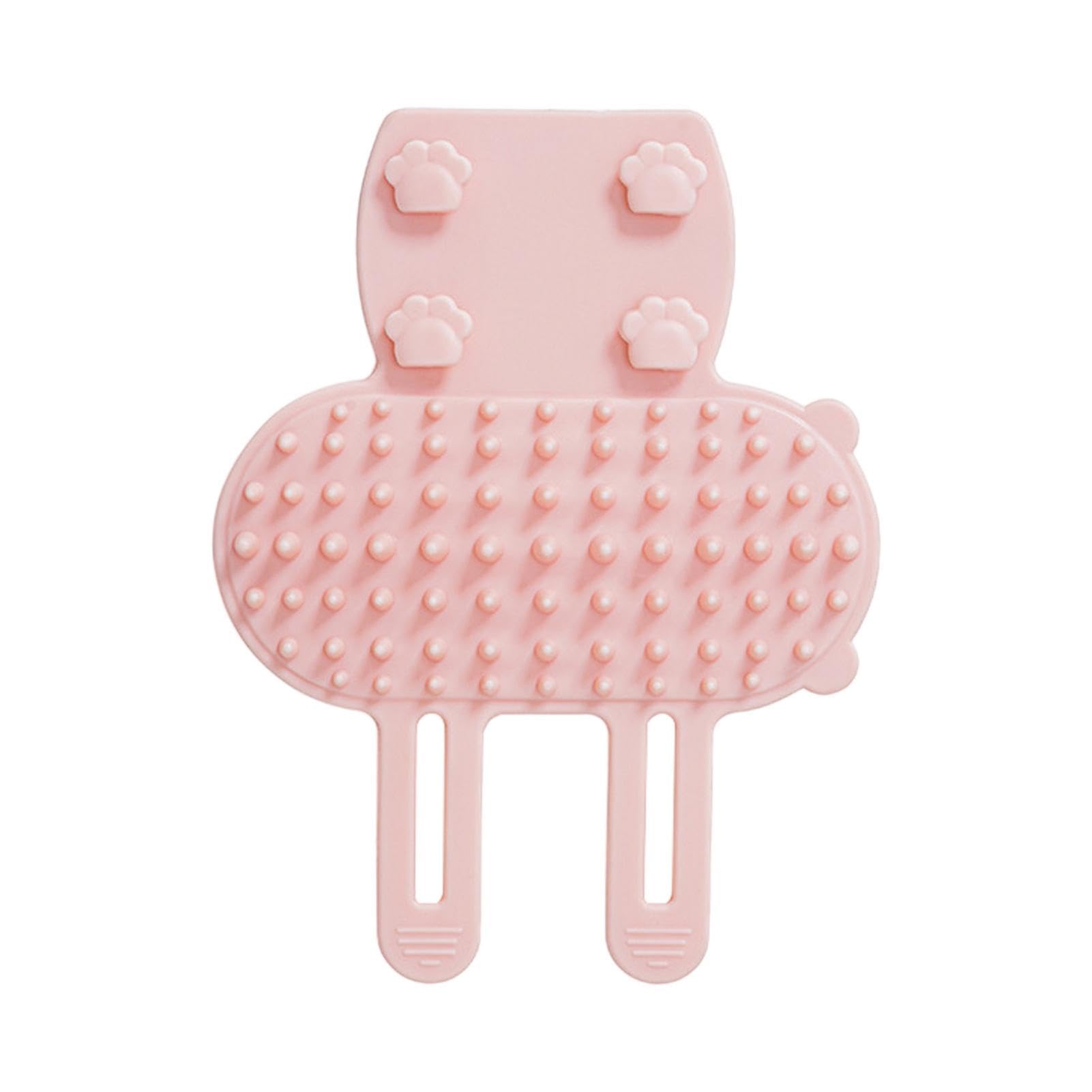 Steamy Cat Brush - Pet Brush with Silicone Tickling Comb | Steam Cat Brush, Handle Shaped Cat Brush, Cat Tickle Brush for Cats