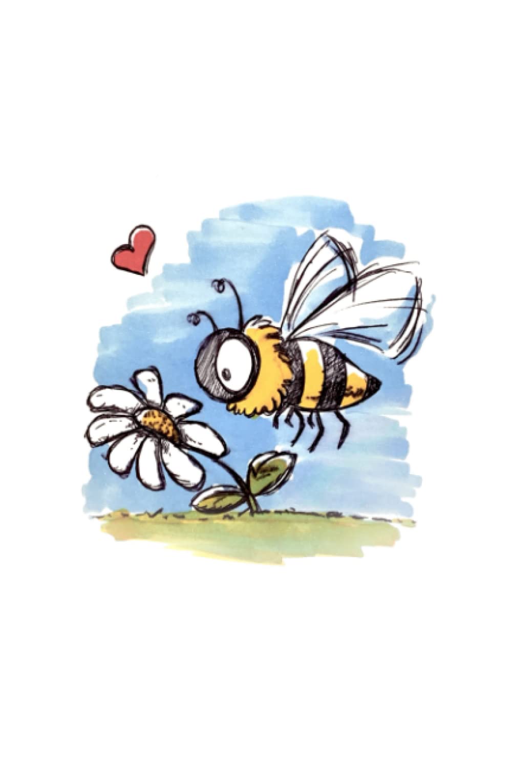 Cute Bumble Bee Dot Grid Notebook | A5 (6 x 9 inches) Writing / Journal book with Light dotted Paper; Home School Supplies for College/University ... Work - For Sketchbook or Study and Writing