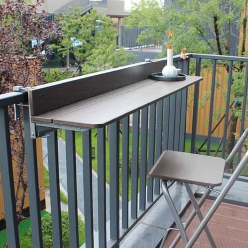Table de balcon pliable pour aménager un petit espace extérieur