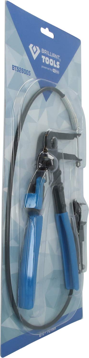 BRILLIANT TOOLS BT526005 Alicates para abrazaderas de mangueras, Con cable Bowden [Powered by KS TOOLS]