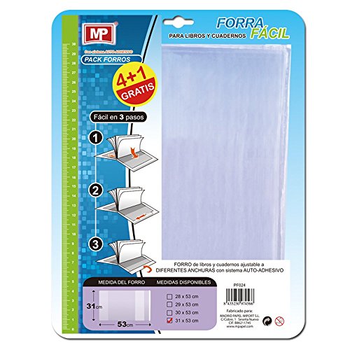 MP PF024 - Pack de 5 forras, 31 x 53