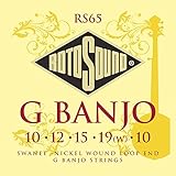 cuerdas para banjo concepcion Cuerdas para banjo Rotosound RS65 - Juego de cuerdas para banjo de níquel en Sol (extremo de lazo)