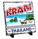 Teesquare1st Krabi Thailand Copy - Rock Slate Photo Gift, Foto en Piedra Pizarar Rock Photos Imagen Cuadro Cuadrado