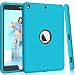 iPad 5th/6th Generation Case, iPad 9.7 2018/2017 Case, Hocase High-Impact Shock Absorbent Dual Layer Silicone+Hard PC Bumper Protective Case for iPad A1893/A1954/A1822/A1823 - Sky Blue / Black