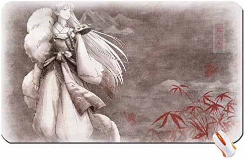 Amazon Co Jp アニメ犬夜叉殺生丸19 X 10壁紙bigマウスパッドコンピュータマウスパッド寸法 23 6 X 13 8 X 0 2 パソコン 周辺機器