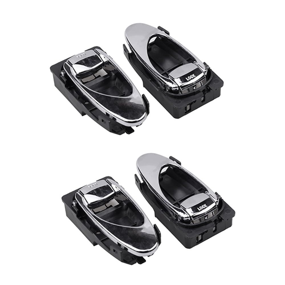 Xyszqjzyp Silver Black Car Interior Door Panel Handle 4Pcs Car Interior Door Handle Accessories For Daewoo For Leganza 1997 1998 1999 2000 2001 2002