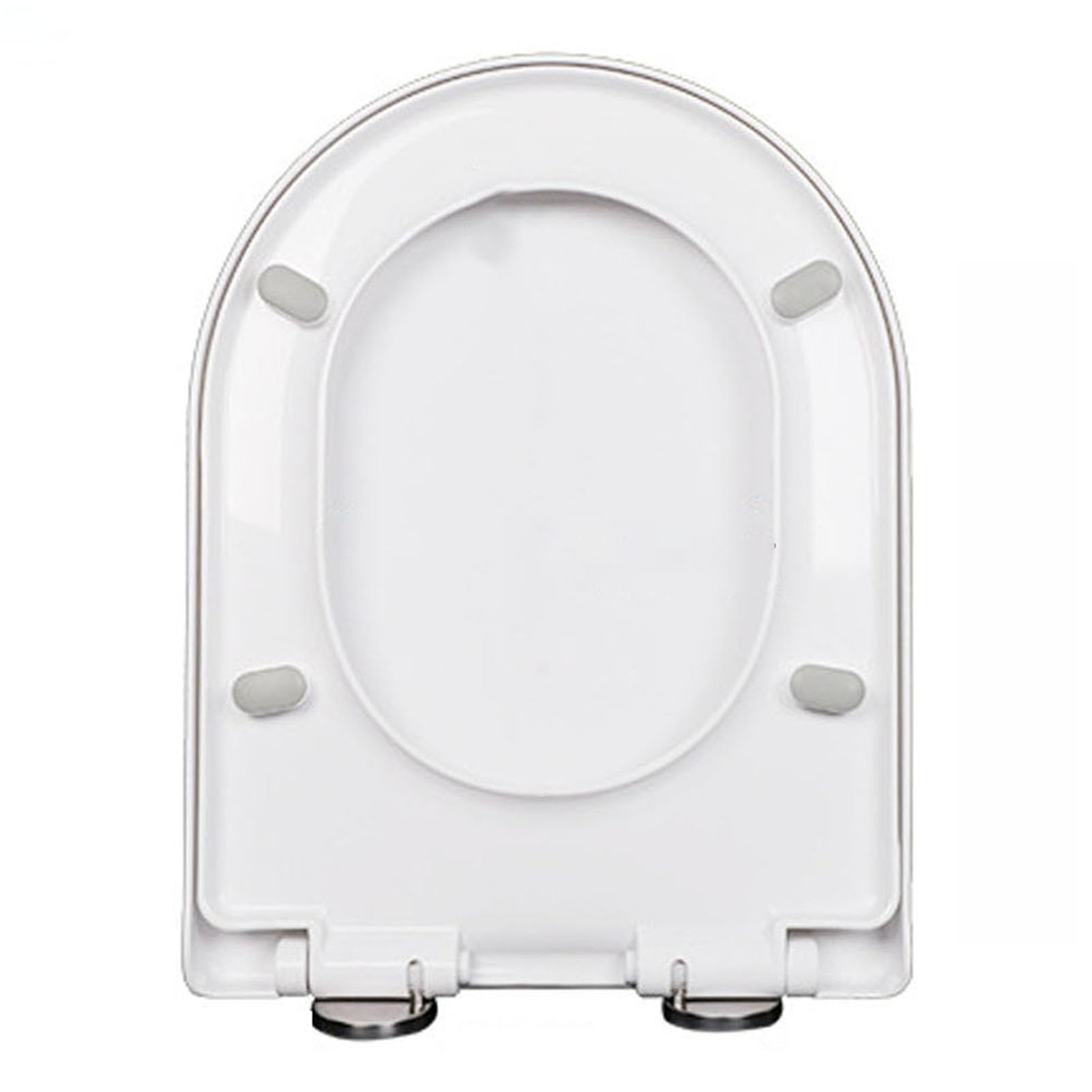 Quiet Toilet seat, Easy White, Adjustable, Lightweight, Durable, Portable, User-Friendly, Compact, Close, Fixed, Quick, Release