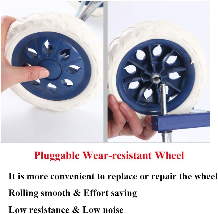 Einkaufstrolley Zusammenklappbarer, Leichter Einkaufstrolley Mit Tasche Mit Großem Fassungsvermögen, Wasserdichter… – Bild 7