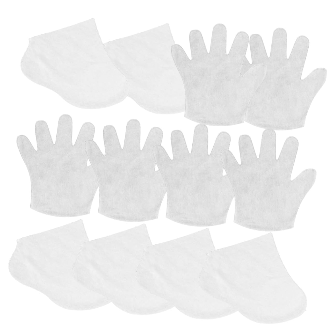 Generic 1 Set Non-Woven Fabric Paraffin Wax Liners Hand and Foot Gloves Gloves White Paraffin Wax Bath Liners Paraffin Wax Machine Liners