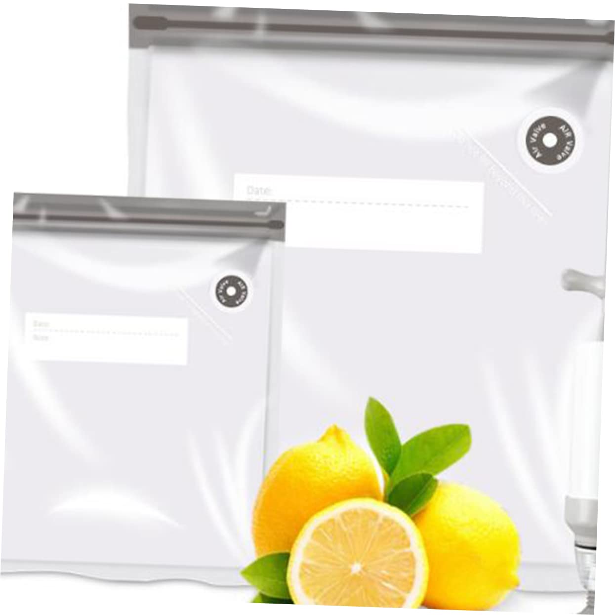 OFFSCH 13 Pack Vacuum Bags for Food Clips Pump for Camping Outdoor (10x21x22cm)