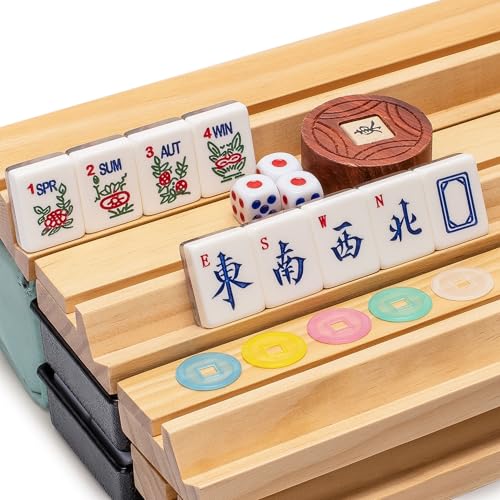 Set de Mahjong Americano con Estuche Celadon Koi miniatura 2
